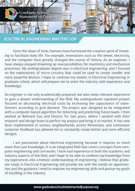 electrical engineering personal statement|electrical engineering statement of purpose.